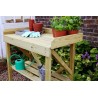 Wooden Potting Table & Work Bench with Storage