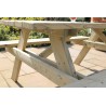 Palmas Wooden Garden Picnic Outdoor Table Bench in Pressure Treated Solid Wood - 10 year warranty against rot