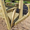 Zaragoza Garden Dining Arbour with Table and Bench Seat with Trellis sides