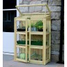 Wooden Compact Wall Lean to Greenhouse High Quality with 2 doors and top vent & 10 year warranty