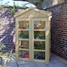 Wooden Tall Wall Lean to Greenhouse High Quality with 2 doors and top vents & 10 years warranty