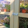 Wooden Tall Wall Lean to Greenhouse High Quality with 2 doors and top vents & 10 years warranty