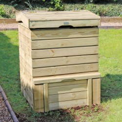 Wooden Beehive Compost Bin