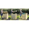 Wooden Beehive Compost Bin