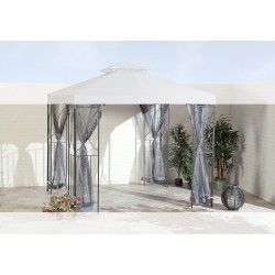 Grey Replacement Nets for Contemporary Garden Gazebo