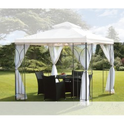 Cream Replacement Courtain Nets for Contemporary Garden Gazebo