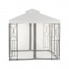 Grey Replacement Courtain Nets for Contemporary Garden Gazebo