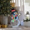 60cm Infinity Standing Light Up Snowman Christmas Decoration