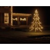 4.5m Easy Set Up Pre Lit Christmas Outdoor Tree 900 Warm White LED's Twinkle Multi Function