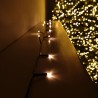 1000 Vintage Gold Christmas Lights & 100m long - Battery Operated - Timer - Multi Function (Outdoor)