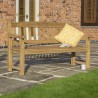 Heavy Duty 3 seat Solid HardWood 5ft Garden Bench