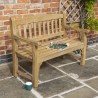 Heavy Duty 2 seat Solid HardWood 4ft Garden Bench