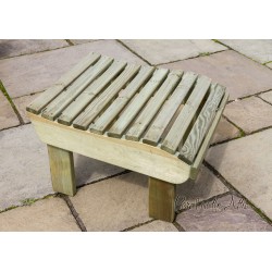 Murcia Solidwood Outdoor Adirondack Set - Double Chair & 2 Footstools
