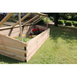 Large Wooden Sleeper Cold Frame