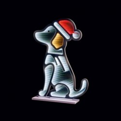 Christmas Sitting Dog With...