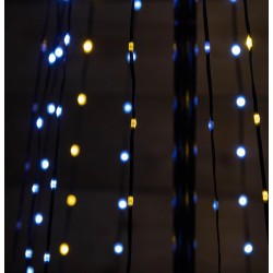 Christmas 4m LED Maypole Pyramid Tree with 1,374 White/Warm White LEDs & Star