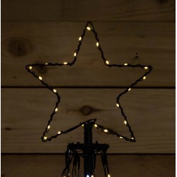 Christmas 4m LED Maypole Pyramid Tree with 1,374 White/Warm White LEDs & Star