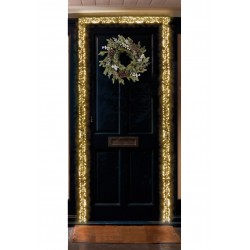 860 Warm White Door Garland Cluster Micro ultra bright LED Christmas Lights with Rose Gold pin wire String