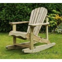 Solid wood Adirondack Rocking Chair