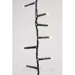 750 Ultra-Bright Warm White LED Outdoor Fairy String Twinkle Compact Lights (green cable)