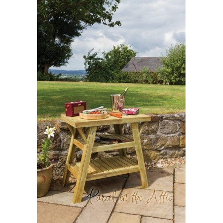 Murcia Solidwood Outdoor BBQ Side Table