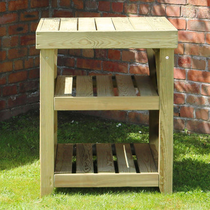 Garden Pizza Oven Wooden table with Fold up sides