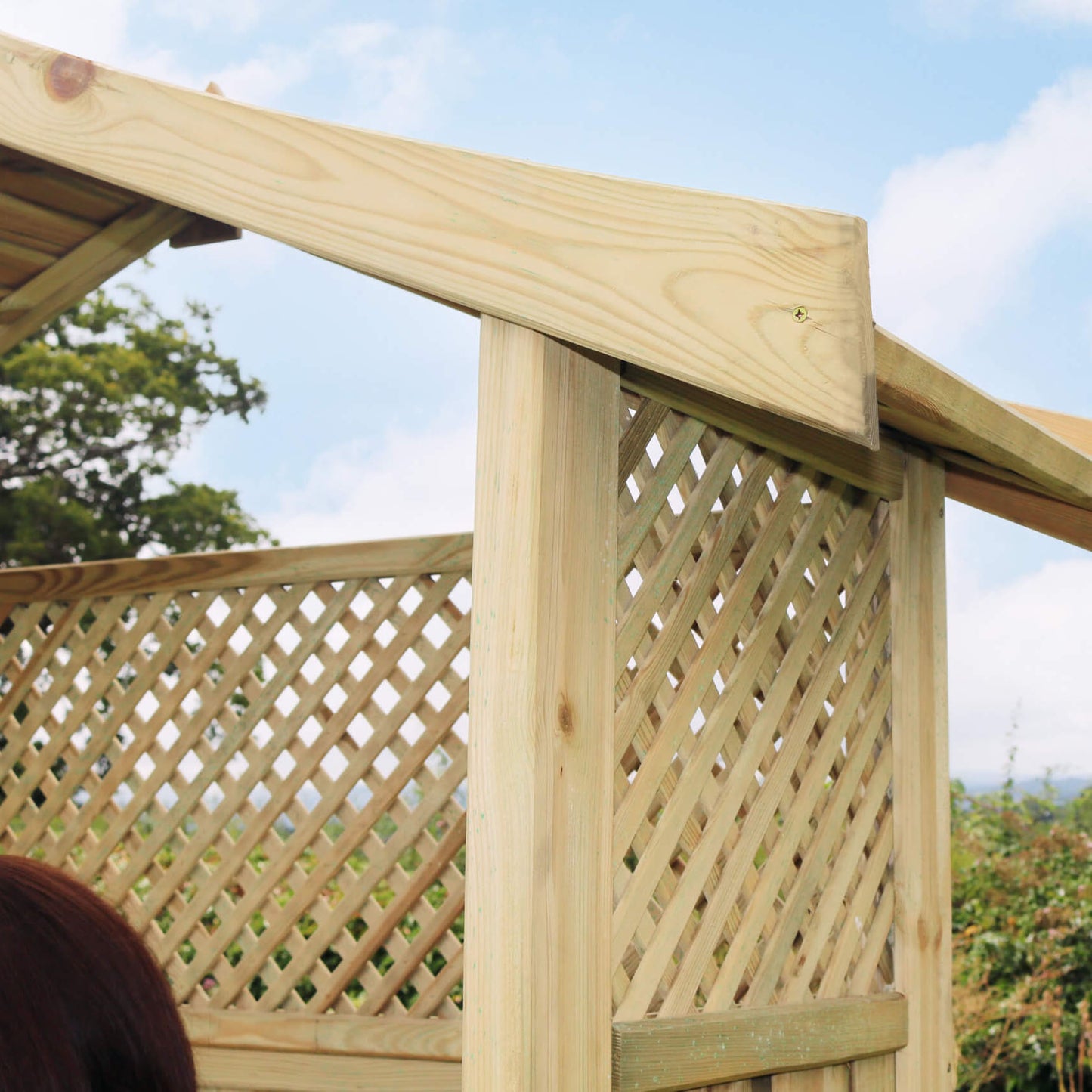 Madrid Garden Arbour with Storage Box and Trellis