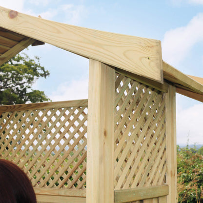 Madrid Garden Arbour with Storage Box and Trellis