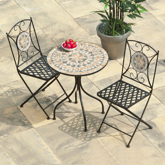 Turin 2 Seater Mosaic Bistro Set