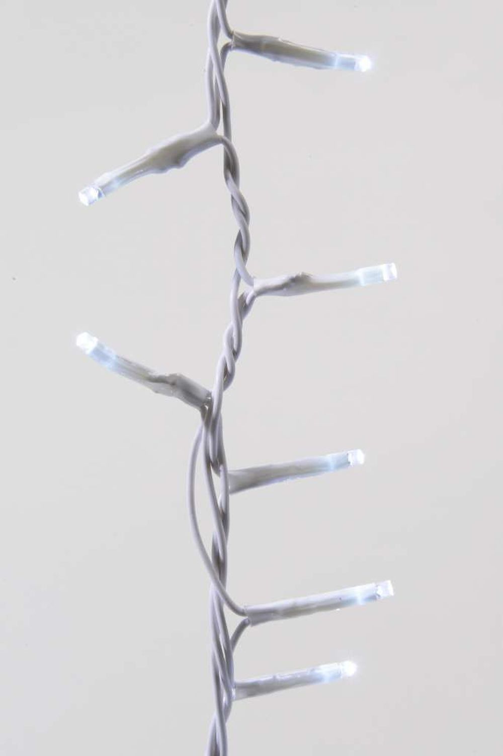 1000 Ultra-Bright Cool White LED Outdoor Fairy String Twinkle Compact Lights (white cable)