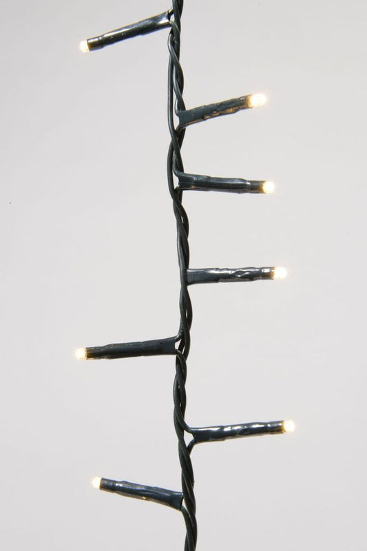 1000 Ultra-Bright Warm White LED Outdoor Fairy String Twinkle Compact Lights (green cable)