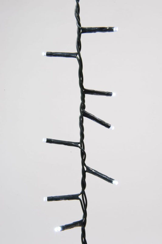 1500 Ultra-Bright Cool White LED Outdoor Fairy String Twinkle Compact Lights (green cable)