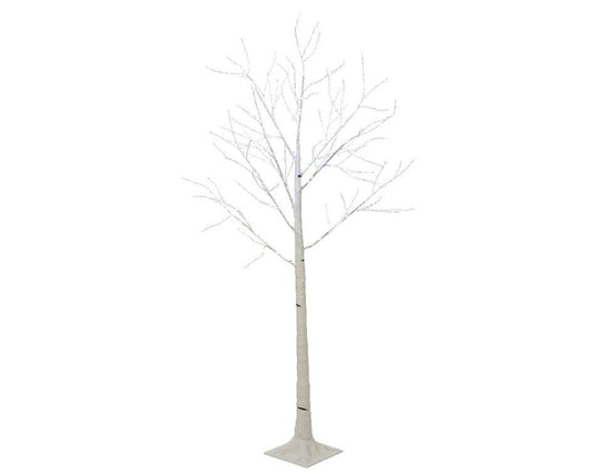 Pre-Lit Christmas White Birch Twig Tree 150cm height with 400 Cool White Micro Led