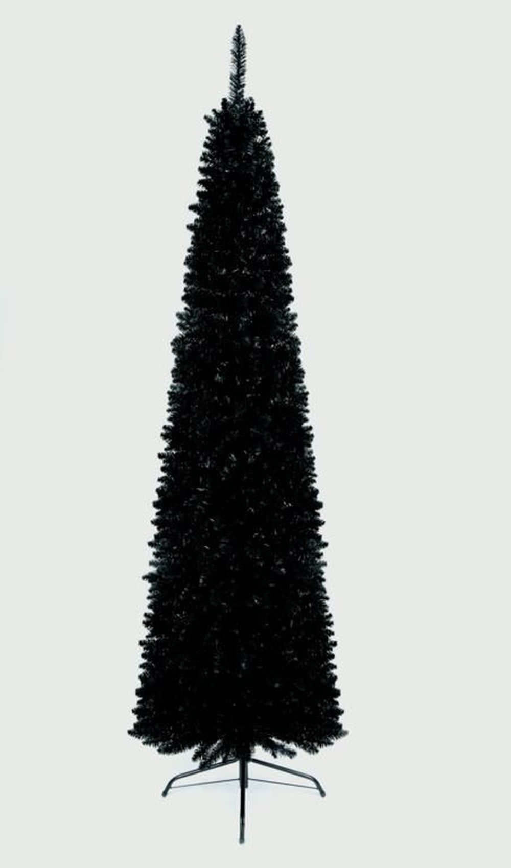 Slimline Pencil Artificial Christmas Black Pine Tree - 200cm