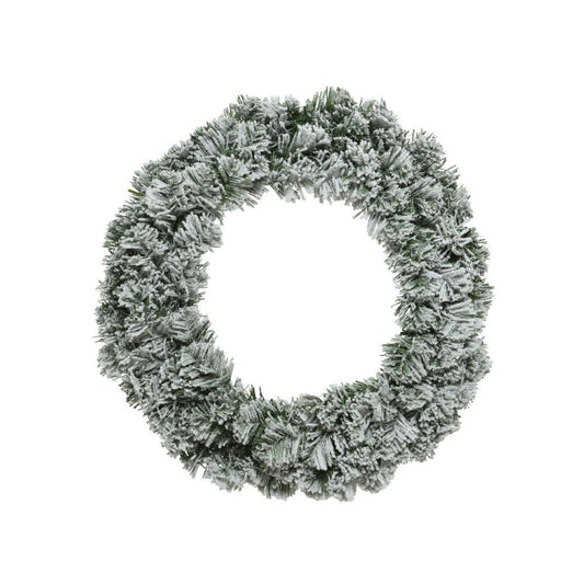 Snow Effect Christmas Wreath (50cm)