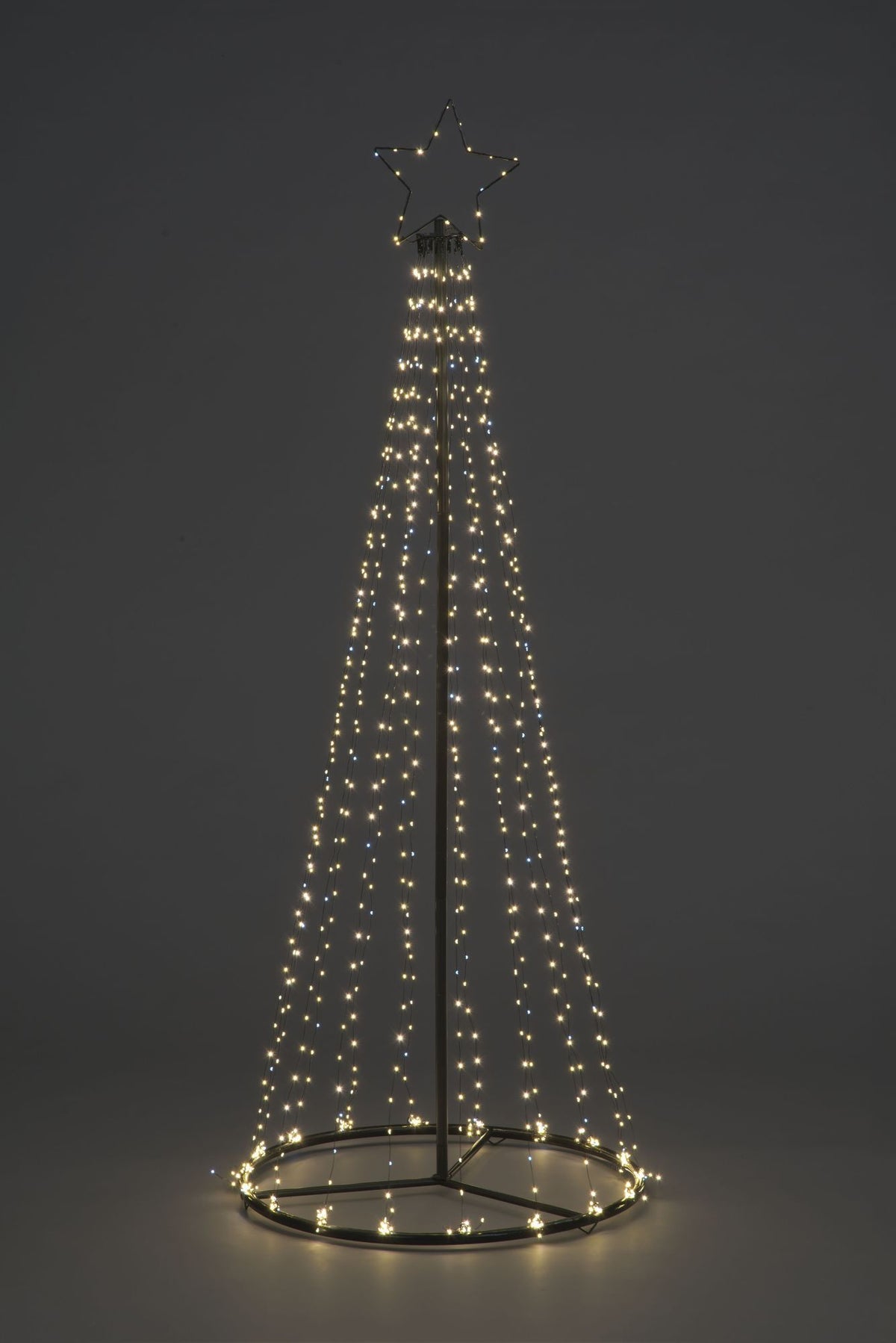 2.5m Easy Set Up Pre Lit Christmas Outdoor Maypole Tree 884 twinkling Warm White LED's