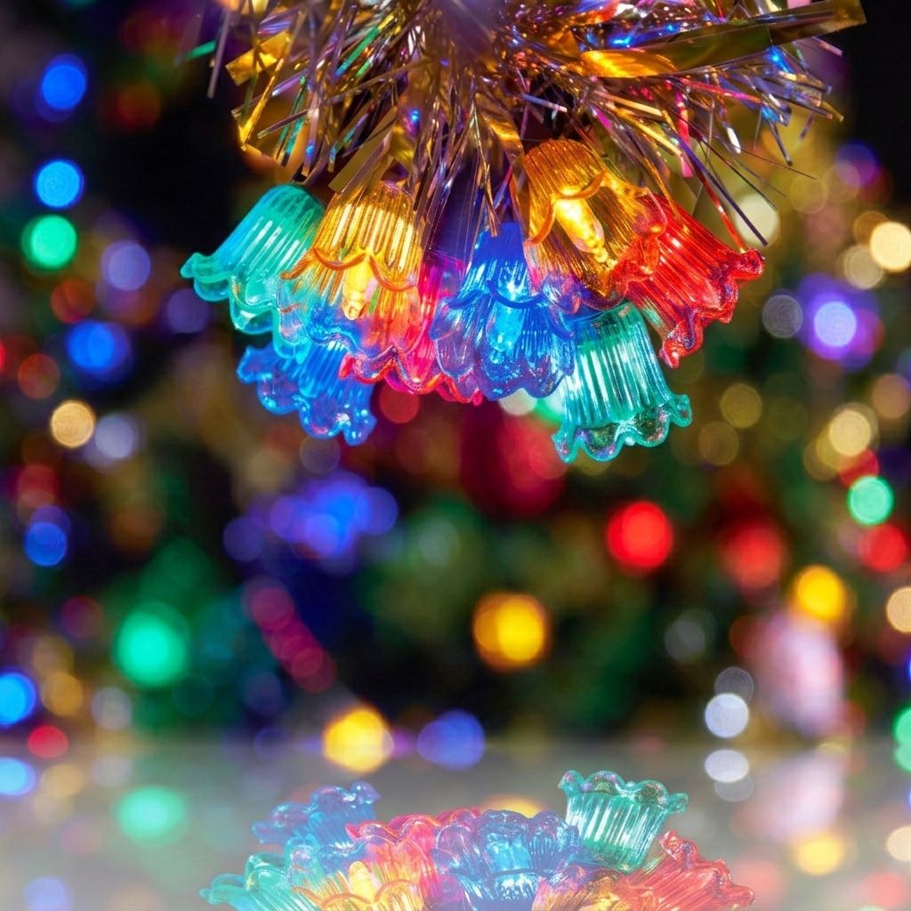 80 Multi-Action Retro Bell Lights in Multi-Colour with Timer