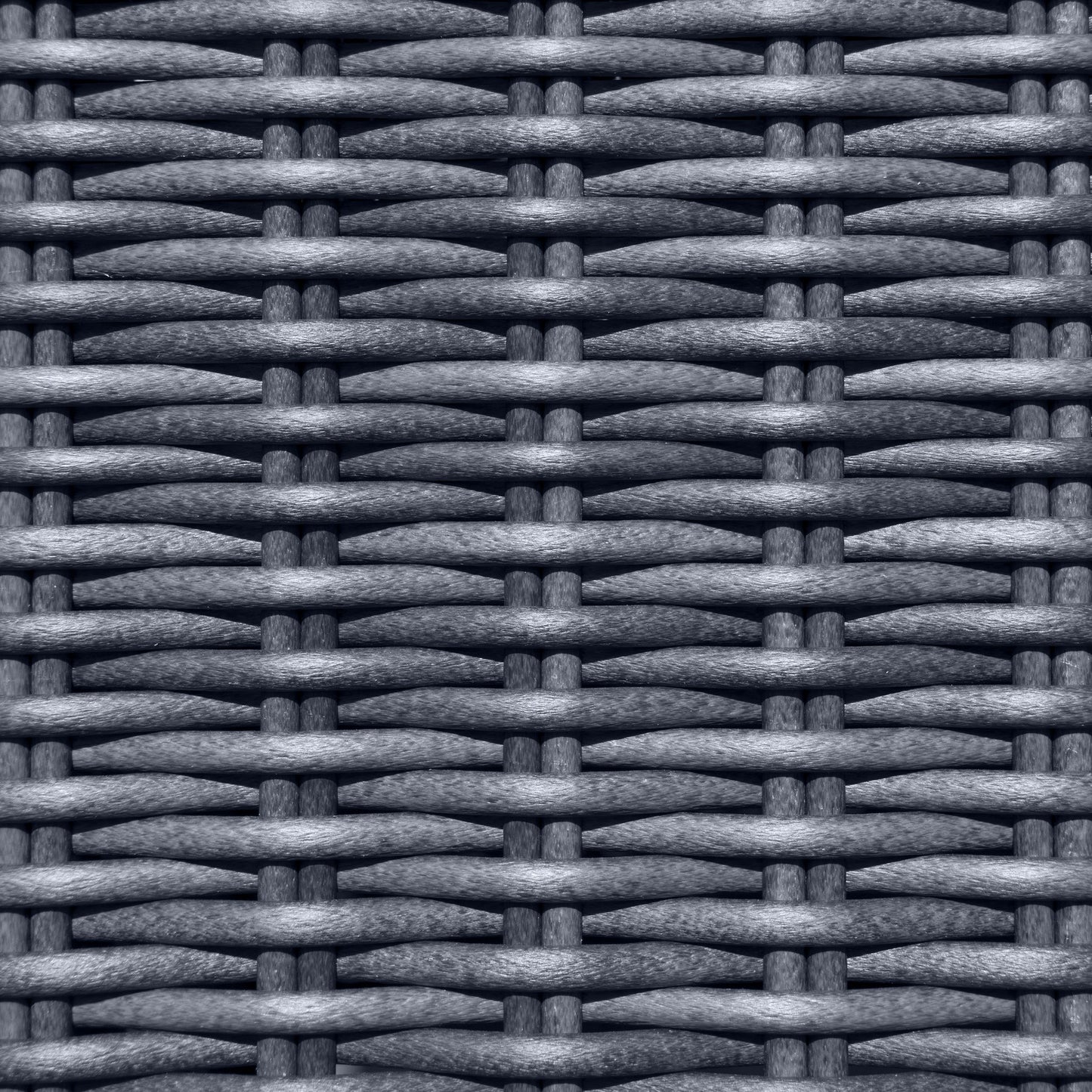 Foggia 5 Seater Lounge Corner Set - Half Round Rattan Effect Wicker Weave in Grey