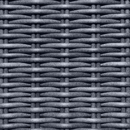 Foggia 5 Seater Lounge Corner Set - Half Round Rattan Effect Wicker Weave in Grey