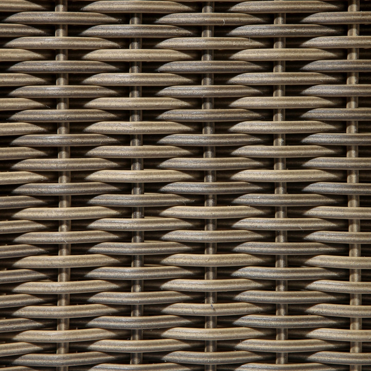 Foggia 4 Seater Sofa Set - Half Round Rattan Effect Wicker Weave in Light Brown