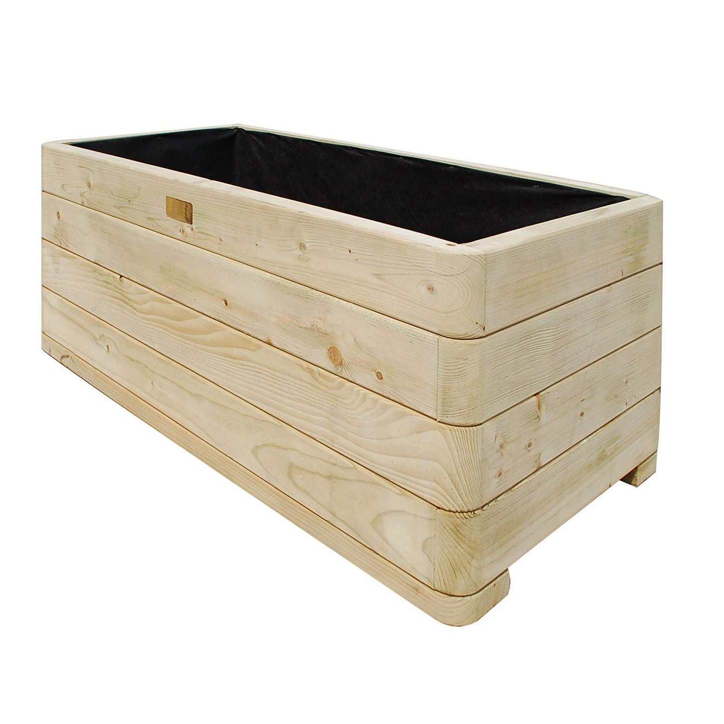 Rectangular Contemporary Wooden Garden Planter for Vegetables & Flowers