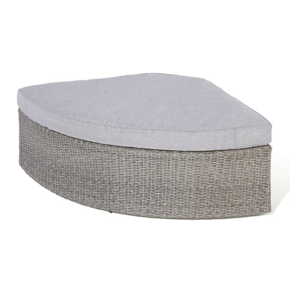 Parma 8 seater Lounge and Dining Set - Flat Rattan Effect Wicker Weave in Grey