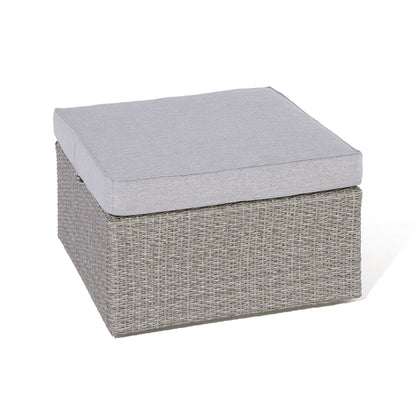 Parma 8 seater Lounge and Dining Set - Flat Rattan Effect Wicker Weave in Grey