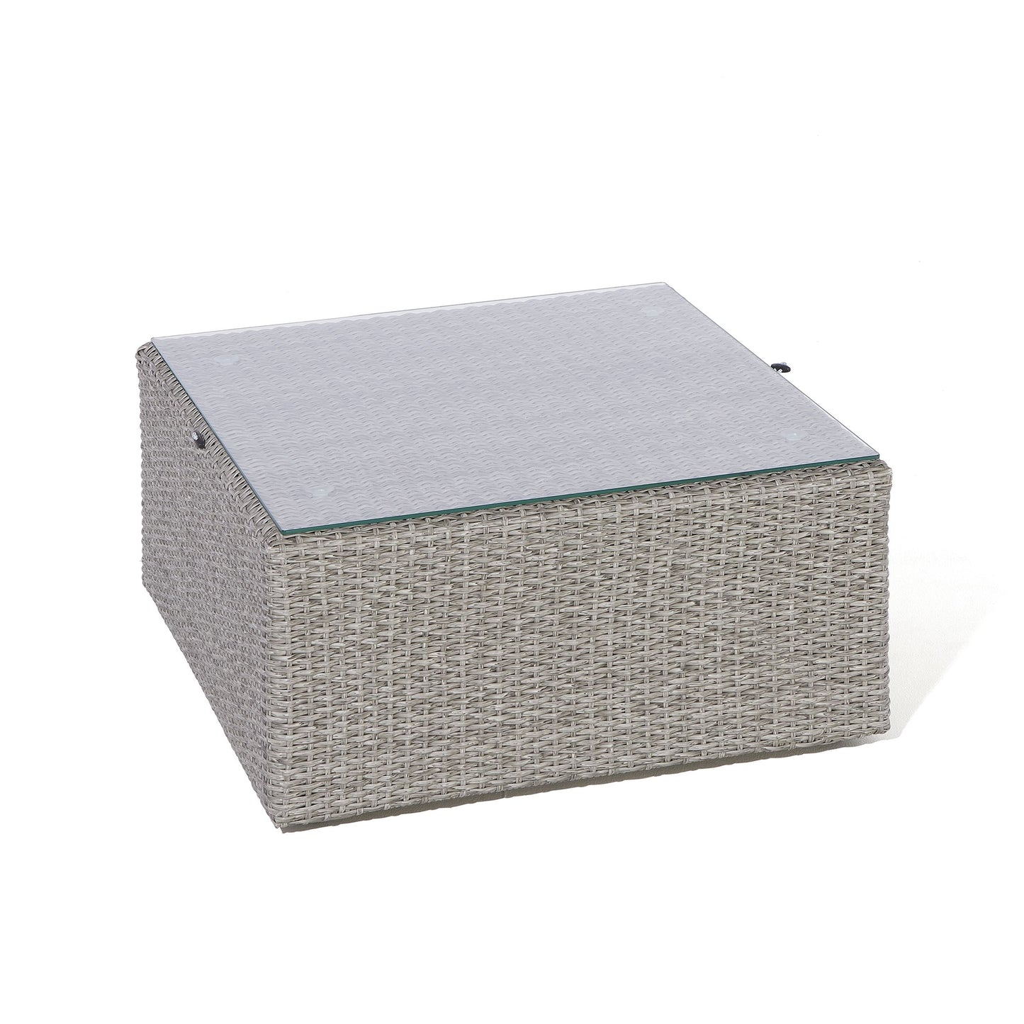 Parma 8 seater Lounge and Dining Set - Flat Rattan Effect Wicker Weave in Grey