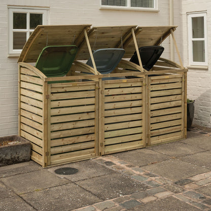 Triple Wheelie Bin Storage