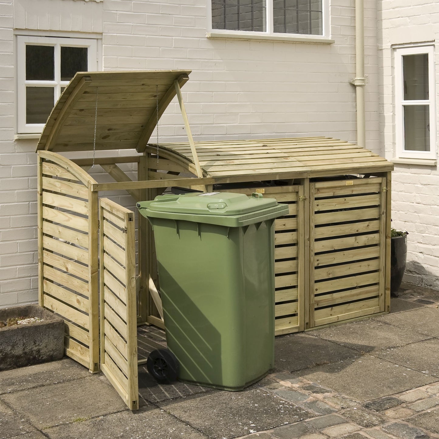 Triple Wheelie Bin Storage