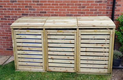 Triple Wheelie Bin Storage