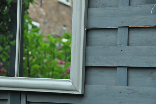 Arched Garden Mirror in Green