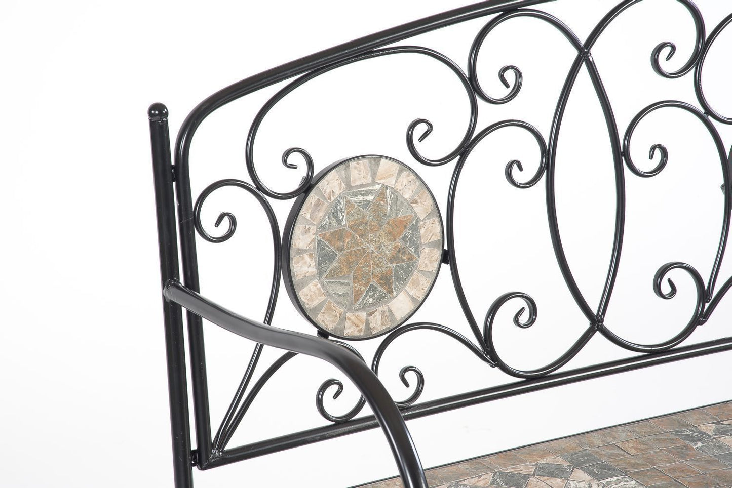 Turin 2 Seater Mosaic Garden Bench