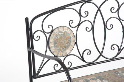 Turin 2 Seater Mosaic Garden Bench